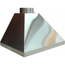 COIFA EM INOX 430 PARA CHURRASQUEIRA - MEDIDA 85X65X50 